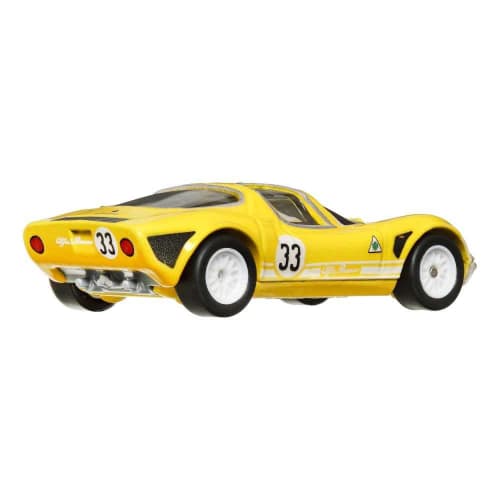 Hot Wheels Car Culture Exotic Envy Alfa Romeo 33 Stradale (Ages 3 and up) HCJ91 Yellow 1/64 Scale