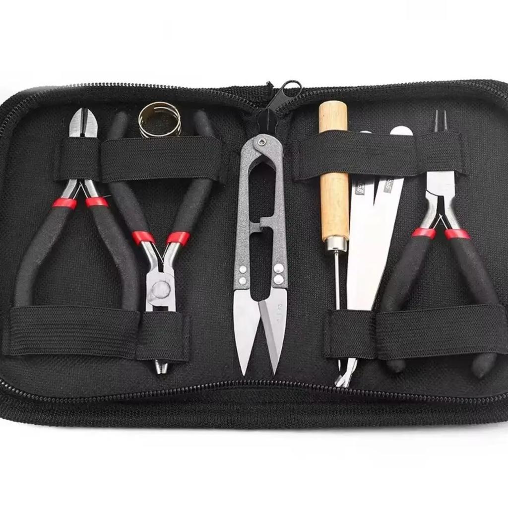 1set Of Tools For Making Jewelry Tool Sets Organizer Pliers Tweezers Making Jewelry Jaking Kits Fitting Bracelet Necklace