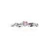 Stylish Adjustable Womens Heart Shaped Ring Featuring Unique Geometric Elements