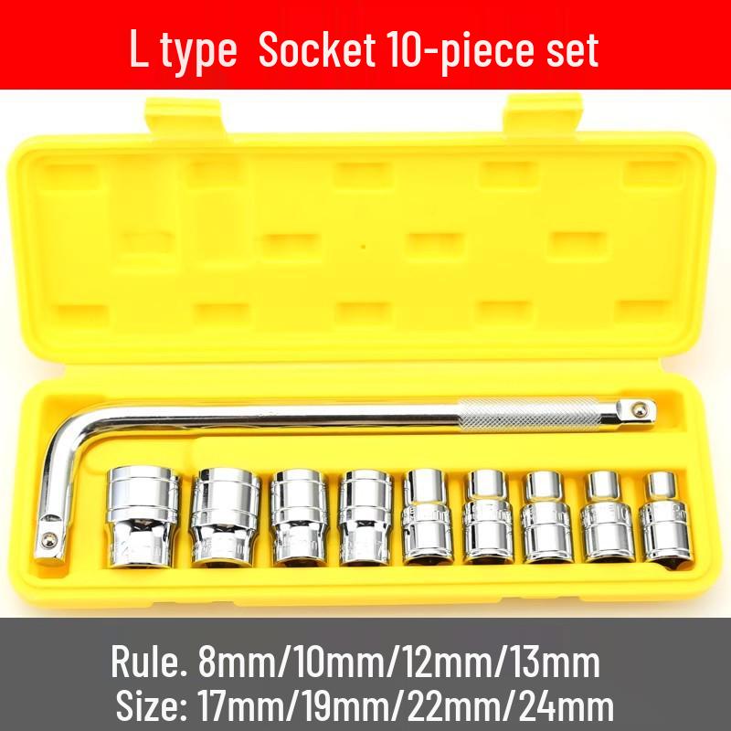 Quick L-Type Hexagonal Socket Wrench Set with Extensions