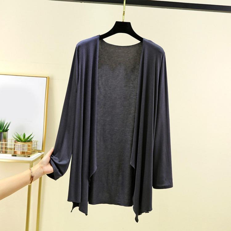 Women Summer Oversized Long Sleeved Cardigan Thin Jacket Shawl Top