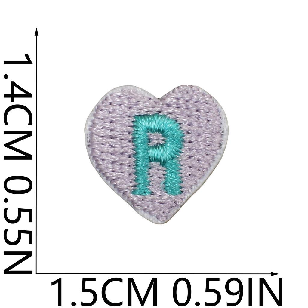 English Letter Embroidery Cloth Sticker Small Size Diy Pendant Decorative Patch Sticker Love Star Letter Embroidery Chapter Boy