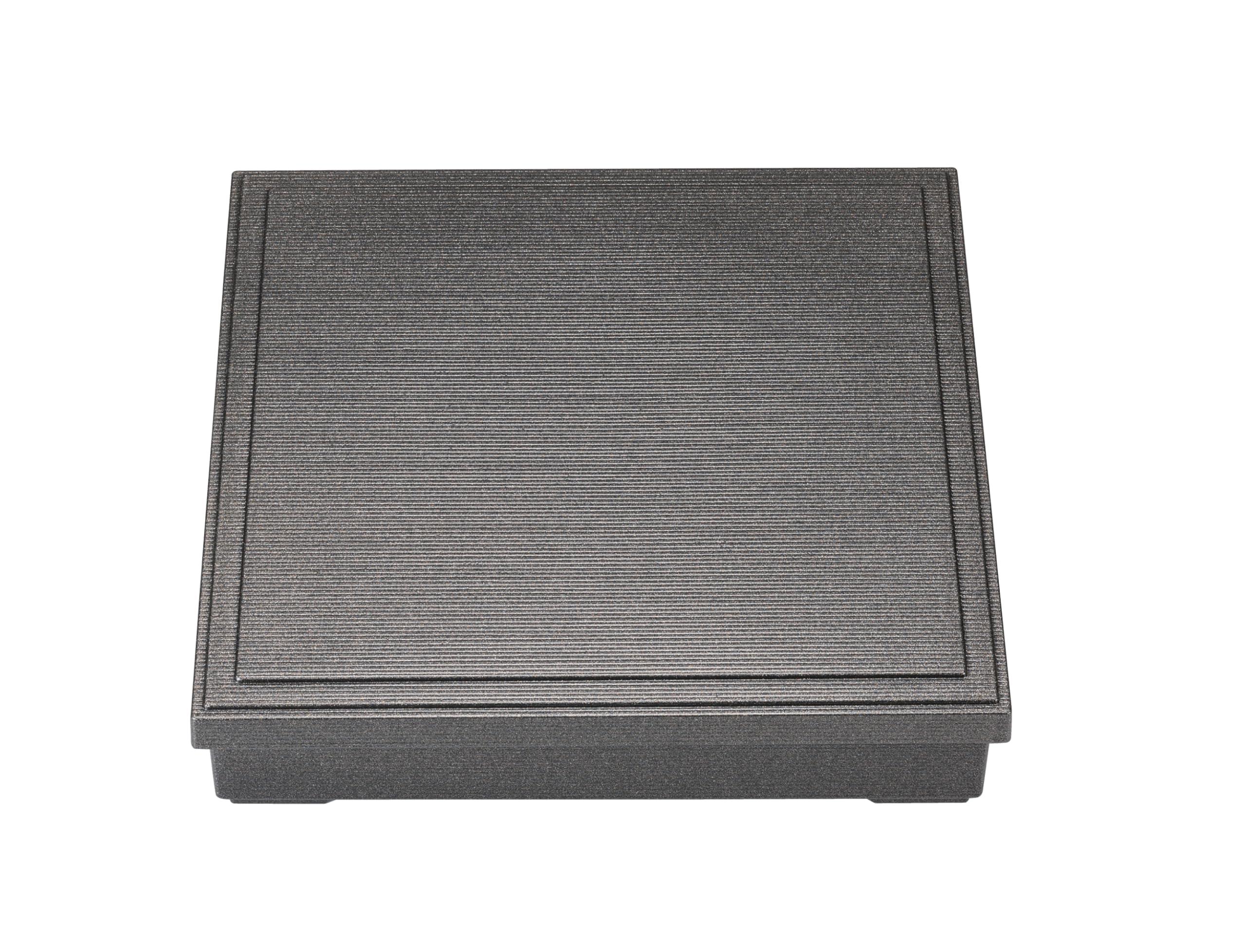 Wakaizumi Square Elegant Shokado Bento Silver Scale Finish Inside and Lacquerware, A-size 10-inch Box, Out, C-7-78, C-7-79 чёрный