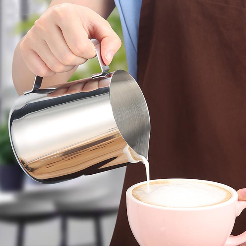 Stainless Steel Milk Frothing Pitcher Espresso Coffee Barista Craft Latte Cappuccino Milk Cream Cup Frothing Jug Pitche Milk Jug