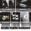 Clear Reptiles Habitat House with Clear View Airflows Easy Observation Terrariums for Pet Jumping Spiders Snake Resting