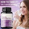 GREVIP Trans-Resveratrol Capsules, Containing Quercetin, 1500mg High Content, Nutritional Supplement, Suitable for Adults
