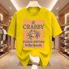 If Crabby Please Return To The Beach T Shirts Striped Short Sleeve Cotton Beach Vacation Tshirt Design Funny Crab Graphic Tees