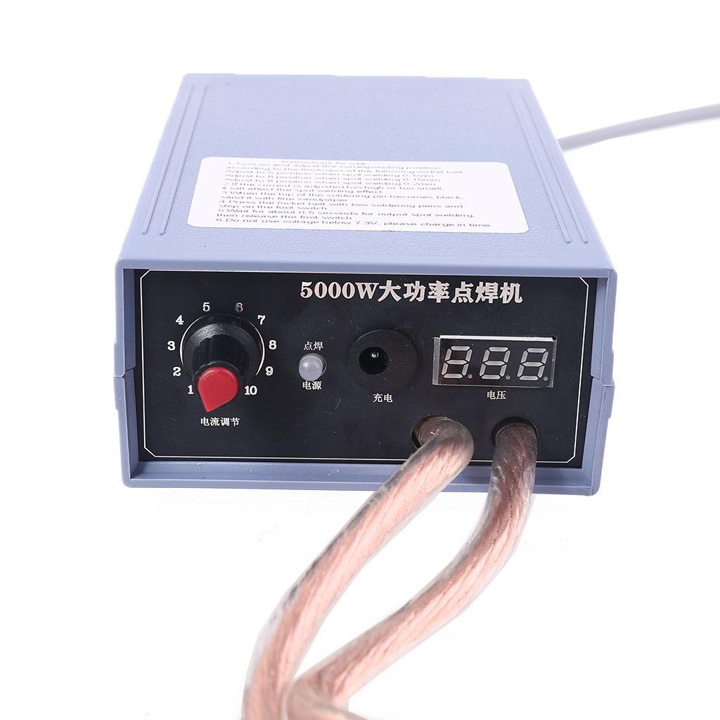 Handheld DIY Spot Welding Tool 5000W High Power,USB Recharge Mini Size Lithium Battery Spot Welding Machine for 18650