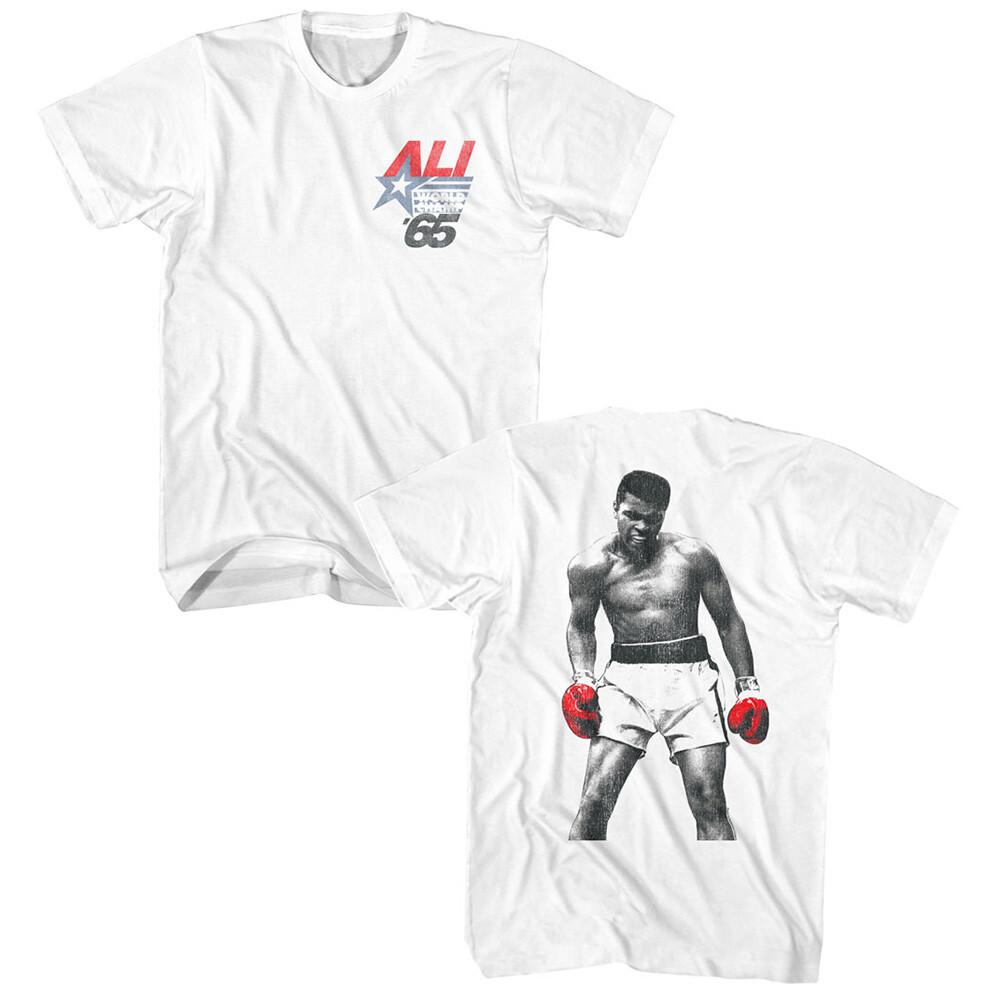 Muhammad Ali 65 World Heavyweight Champion Red Gloves Men T Shirt XL
