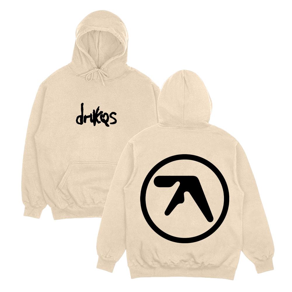 Drukqs Dual Logo Heavyweight Hoodie Aphex Twin High Street Sweatshirts Harajuku Long Sleeve Streetwear Fashion Unisex