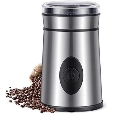 Elektrische Kaffeemühle, Edelstahlklingen, Gewürzmühle, Kapazität 50 g, für Kaffeebohnen, Trockenfrüchte, Samen, 200 W