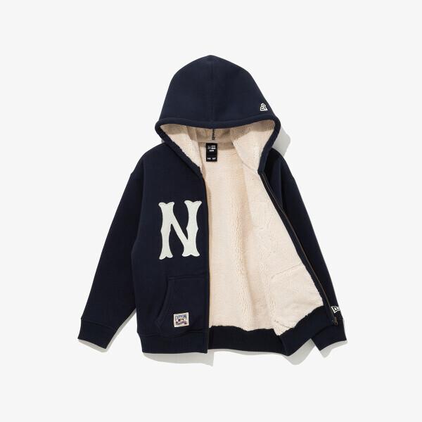 New Era Kinder Mlb Kapuzen-Reißverschluss Dunkelblau