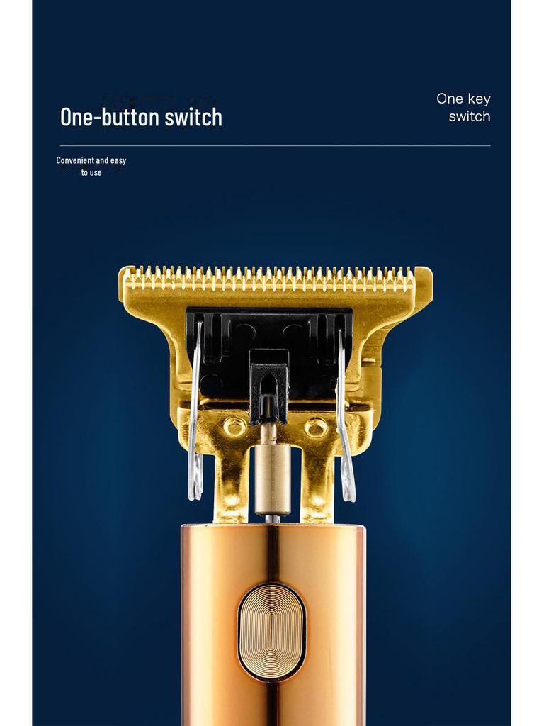 Retro T9 Rechargeable Electric Hair Clipper for Precision Styling