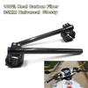 100% Real Carbon Fiber Clip-On Motorcycle 7/8" Handlebars 35mm Fork Tube For Cafe Racer Universal