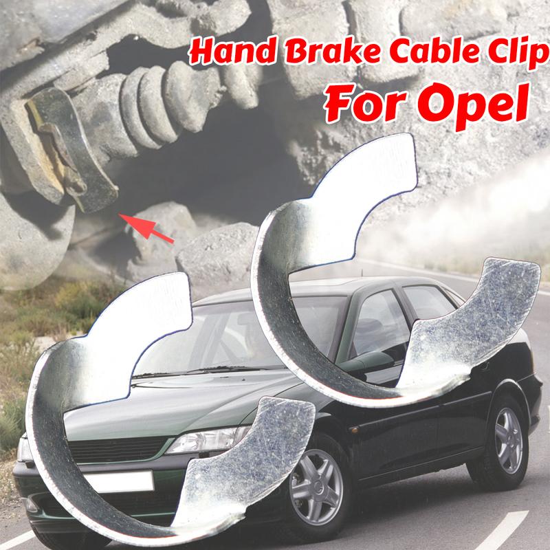 2X Hand Brake Parking Cable Bracket Clip Holding Lock Washer Clamp Rivet Retaining Ring For Opel Astra F G H J Combo Corsa A B C
