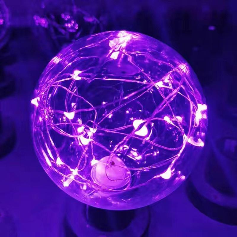 Bec LED Edison E27 220V Colorat RGB Iluminat Bec din sarma de cupru