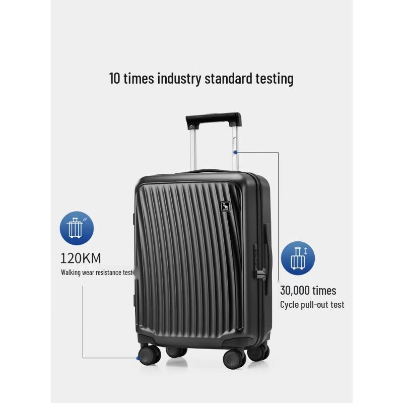 OIWAS 24-inch Black PC Hardside Luggage