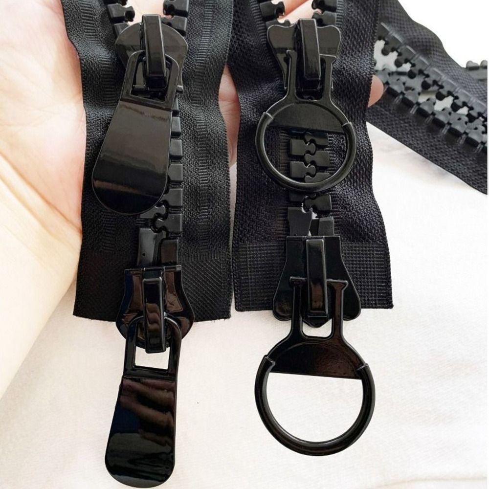 Durable Two Zippers Sewing Bags for Tent DIY Cloth Accessories Pull Ring Zip Zippers Slider Head