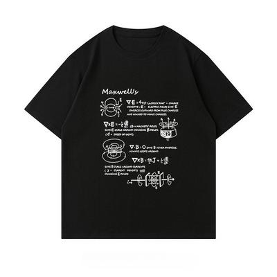 2025 New Essential Cotton Unisex T-Shirt Fashion Printing Soft Breathable Crew Neck Fashion Men's and Women's T-Shirts One Piece