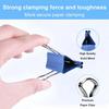 170 Pcs Binder Clips Assorted Sizes, Colored Large, Medium, Small Binder Paper Clips for Office Supplies, Home, School Document Organizing (Blue,