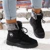 Fashion Winter Shoes Women Snow Boots Thick Sole Warm Plush Fur Shoes Brand Ladies Outdoor Warm Booties Non-slip Ankle Boots Botas Mujer