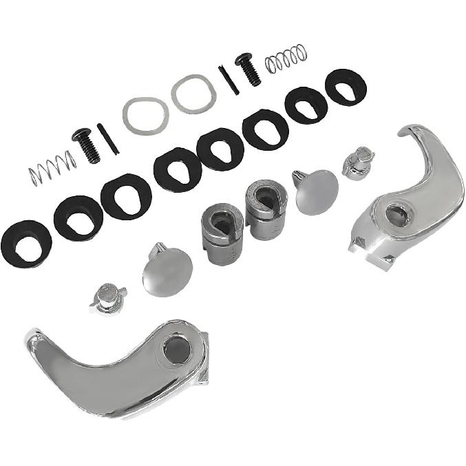 2Set Chrome Locking Vent Window Handle Fit for Chevrolet GMC Trucks 1973-1994, Fits for OEM Part Numbers 76999, BHS01861, DHA35357, 15617125,