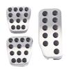 Chaksy Car Pedal Gas Brake Clutch Axle Pedal Pad Plate Cover for CITY 2013-2020 Vezel V-V 2015-2020(MT)