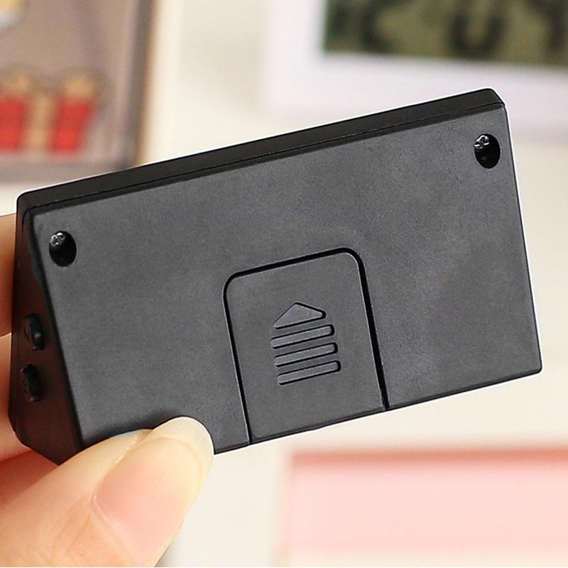 Cute Mini Digital Clock Portable Table Clock Battery Operated LED Clock Electronic Small Desktop Clock for Student/Car/Bedroom