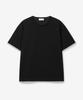 Tienjiti W Layered Roll-Up Cropped T-Shirt (Black) Tnts6E217Bk