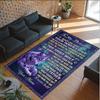 Hearts Theme Crystal Velvet Floor Rug Personalized Custom Name Text Warm Carpet Home Decoration