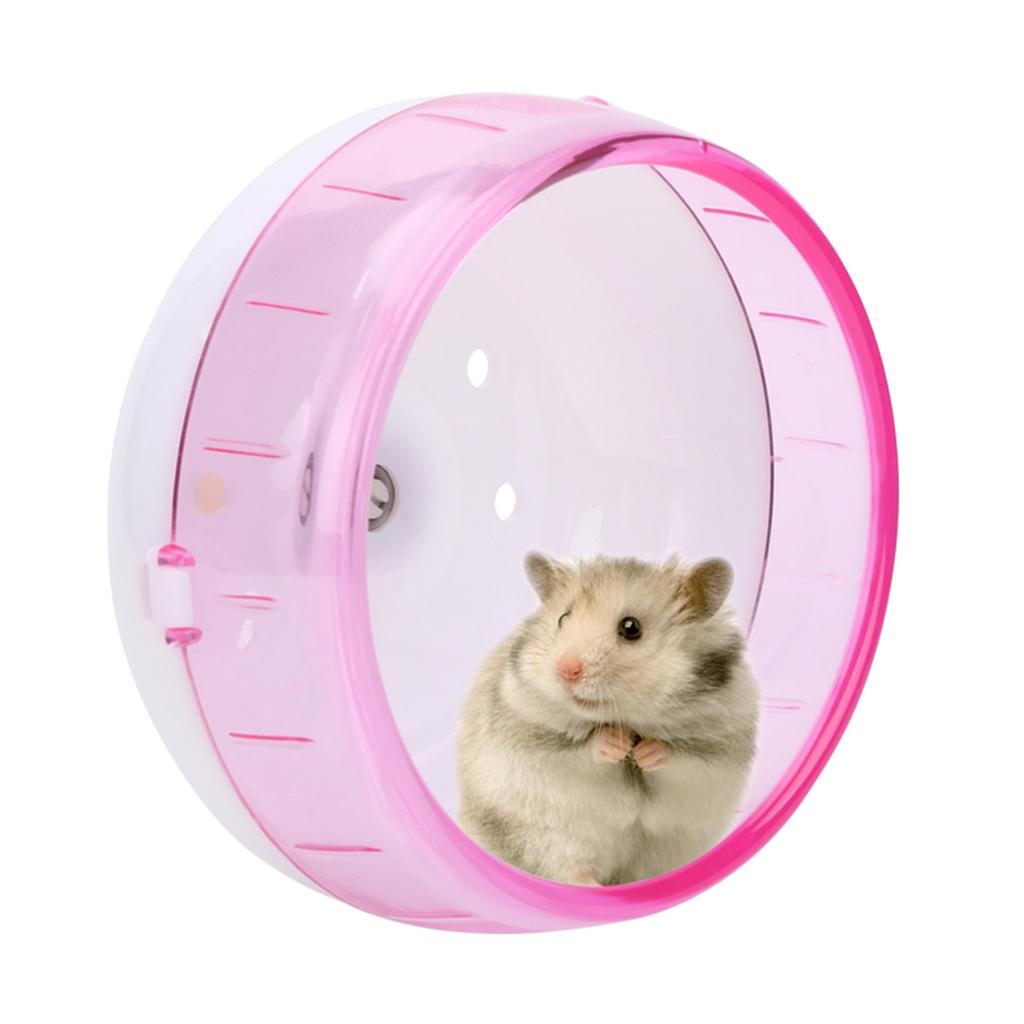 Plastic Super Silent Roller Exercise Running Wheel Toy for Small Pets Hamster Guinea Pig ChinchillaPink