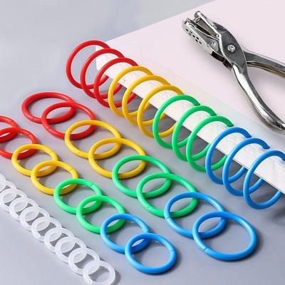 Anneaux pour classeur à feuilles mobiles: Anneaux Métalliques, à Bobine, en Plastique, en Carton, pour Livres et Rideaux avec Perforatrice