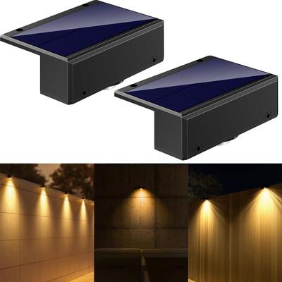 NFESOLAR Solar Entryway Light, Outdoor Security LED Garden Light with Wide Beam Illumination, IP65 Waterproof, Auto Flashing, Warm White Light,