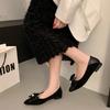 Fashion Spring New Flat Shoes Women's Fashion Pointed Head Shallow Mouth Butterfly Suede Leopard Soft Sole Non-slip Low Top Shoes