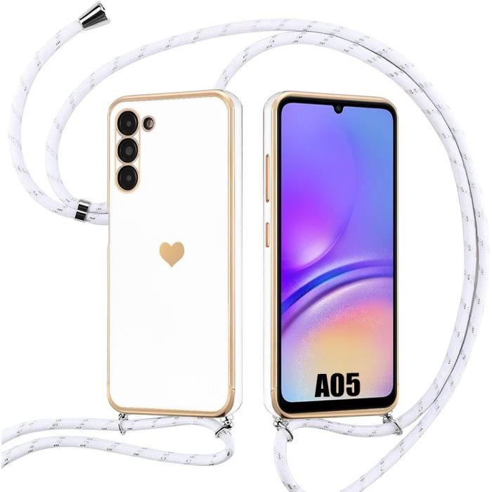 Coque - Samsung - Galaxy A05 - Silicone Liquide - Protection Antichoc - Motif Cœur
