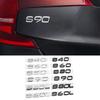 3D ABS Czarny Srebrny Naklejka z Emblematem Bagażnika Samochodowego dla Volvo S40 S60 S80 S90 S60L S90L Naklejka z Emblematem Tylnej Klapy Bagażnika Akcesoria Zewnętrzne