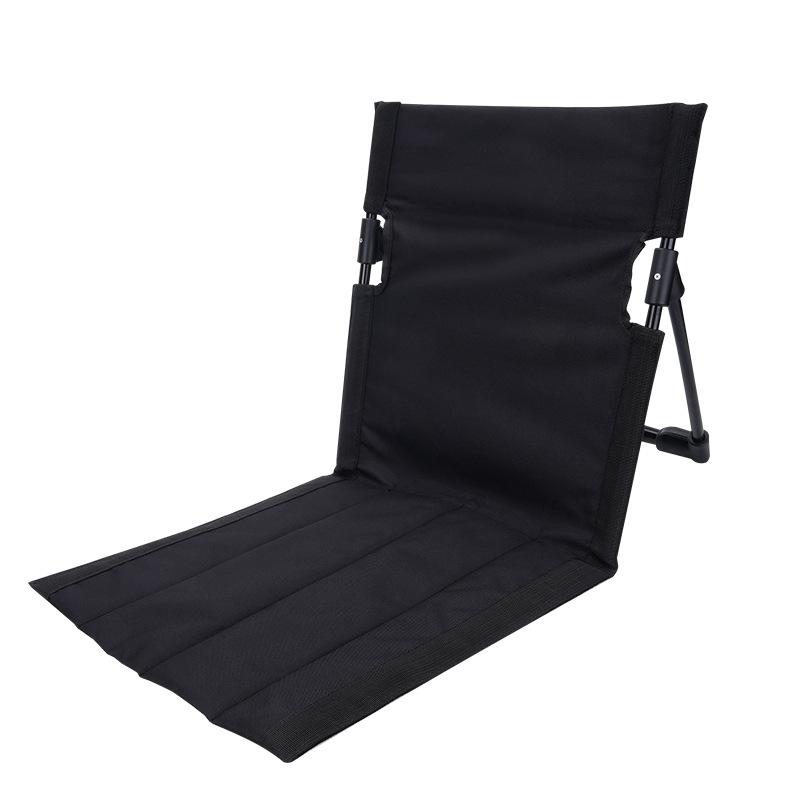 Outdoor Camping Aluminum Alloy Folding Cushion Convenient Lawn Chair Beach Chair Backrest Balcony Rest Chair Outdoor Furniture Soft and Comfortable