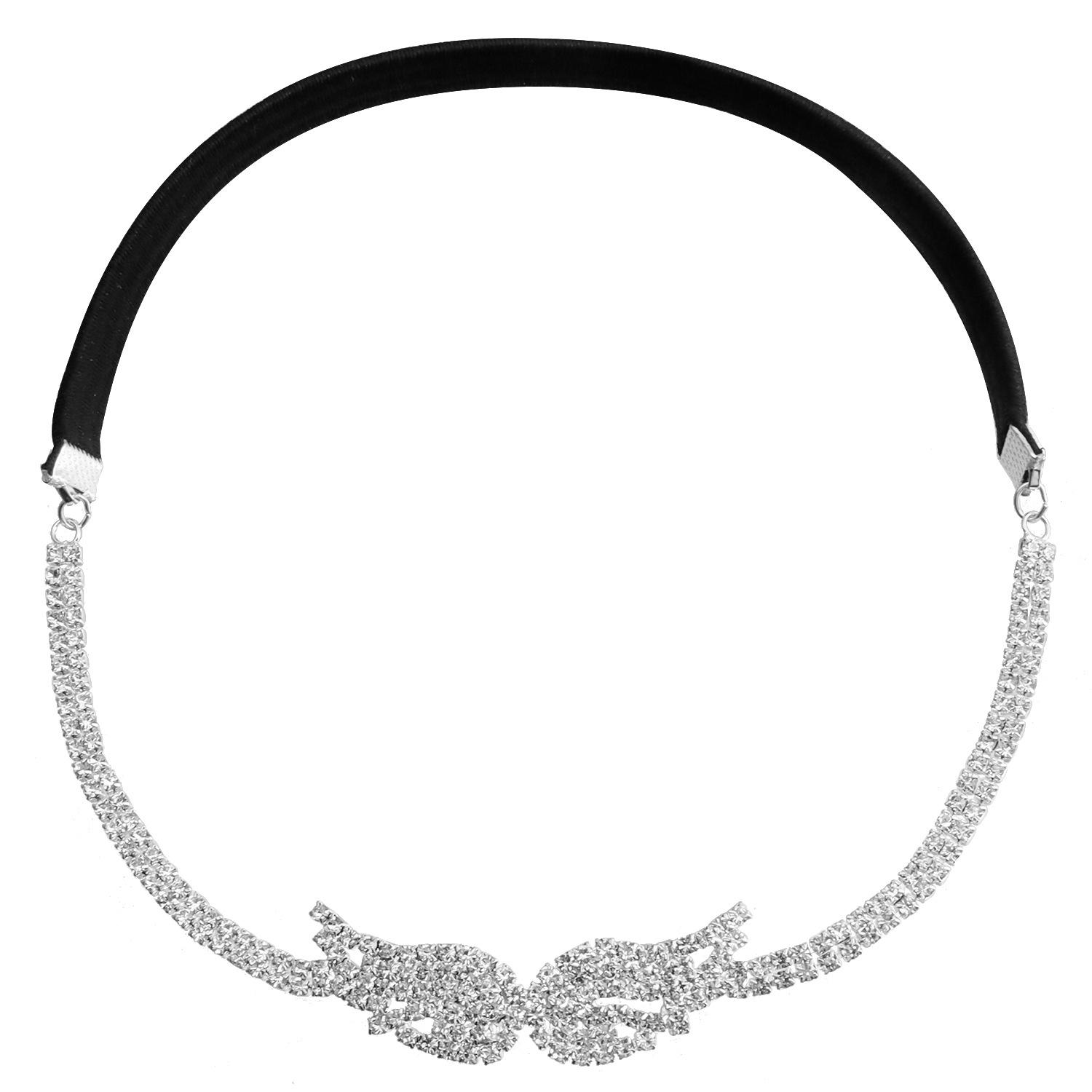 

European and American jewelry personalized full diamond angel wings pendant single layer leg chain wings beach rhinestone body accessories серебряный