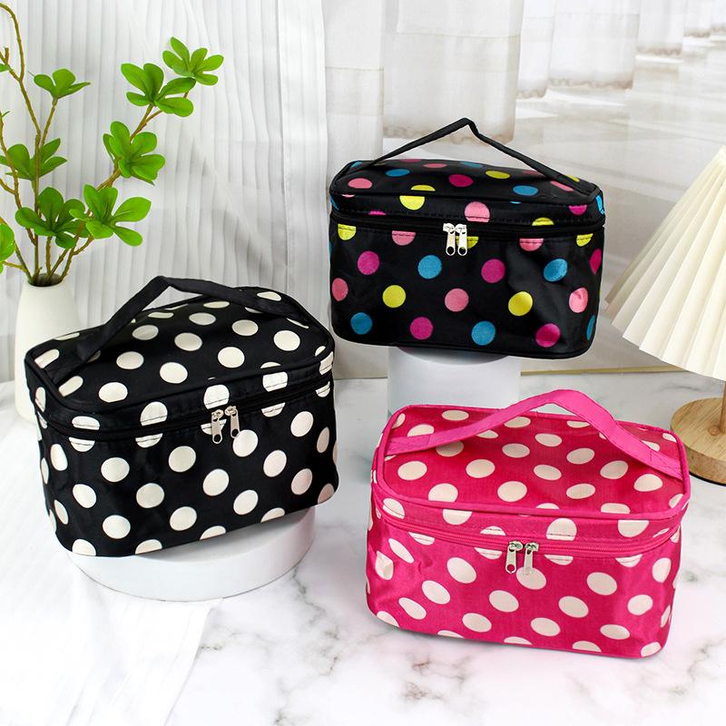 Portable Cosmetic Storage Bag Multifunction Waterproof Makeup Organizer Travel Cosmetic Handbag With Mirror Storage Toiletry Bag
