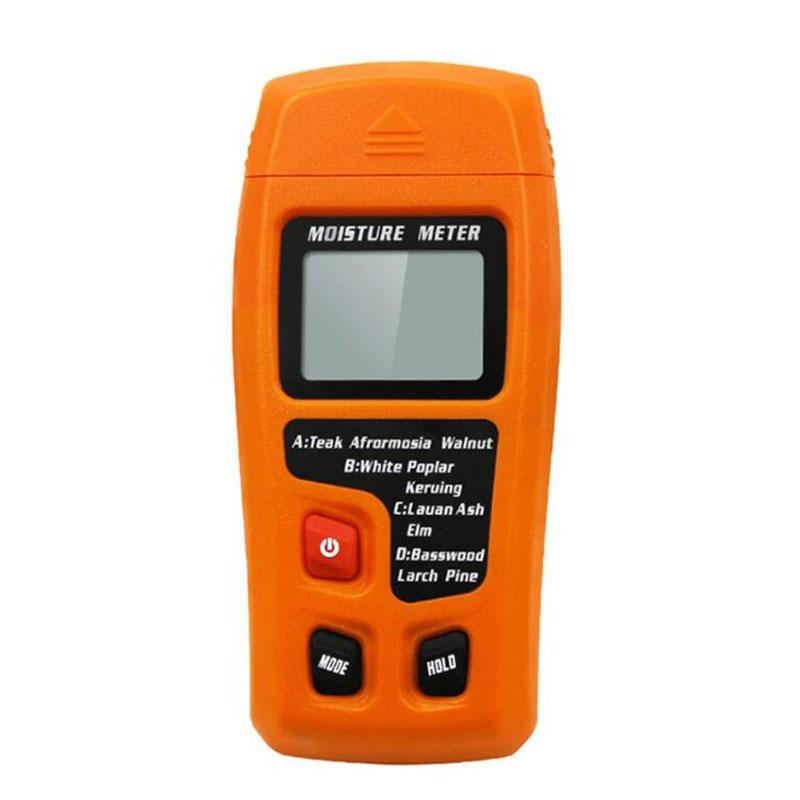 

MT-10 Измеритель влажности древесины Тестер влажности древесины ЖК-дисплеи Гигрометр Детектор влажности древесины Измерение сопротивления Плотность древесины Pack of 1 оранжевый