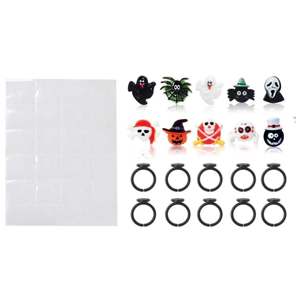 

10Pcs Wizard Hat Diy Halloween Ring Decoration Ghost Finger Ring Festival Supplies 10pcs/set