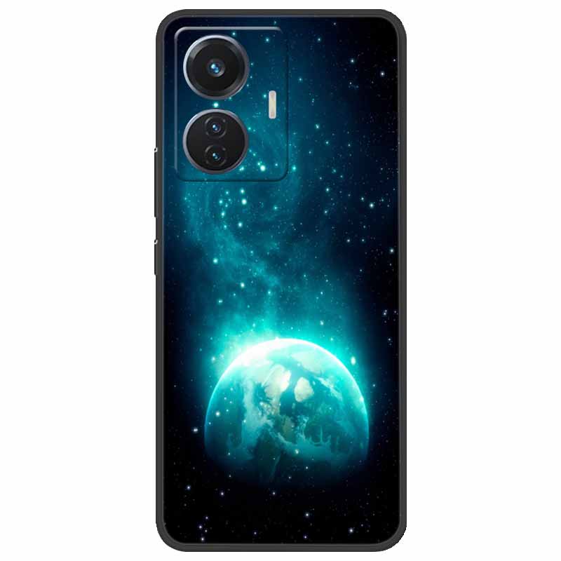 Christmas Case For Vivo T1 44W Soft Silicone Back Cover for Vivo T1 4G Snapdragon 680 Phone Case Cartoon V2153 VivoT1 4G Funda