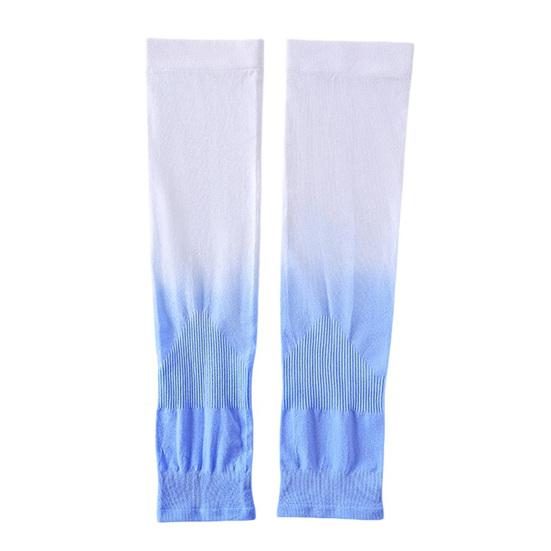 Sun Protection Sleeves Cooling Arm Sleeves with Thumb Hole Gradient