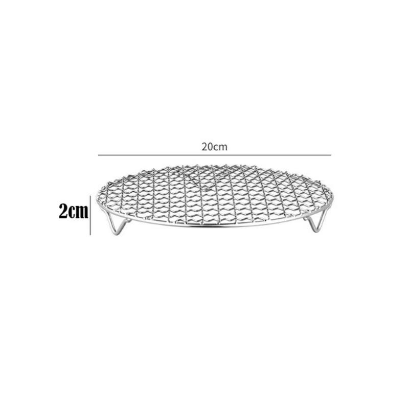 Stainless Steel Round Cooling Baking Rack Food Grade Wire Grid Tray for Oven Baking Cake Cookie Kitchen Baking Tools