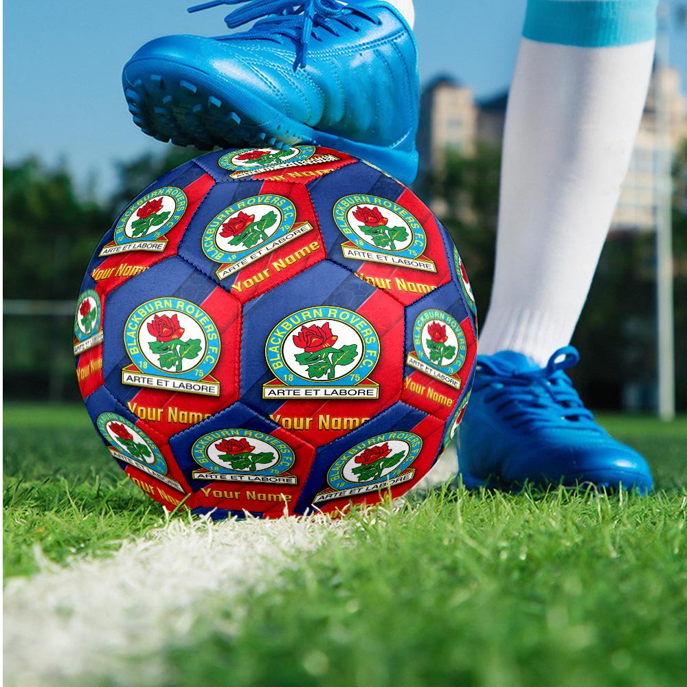 Blackburn Rovers Football Fashion Size 5 Football Wearproof Non‑Slip Soccer Ball For Sports Training Entertainment Use