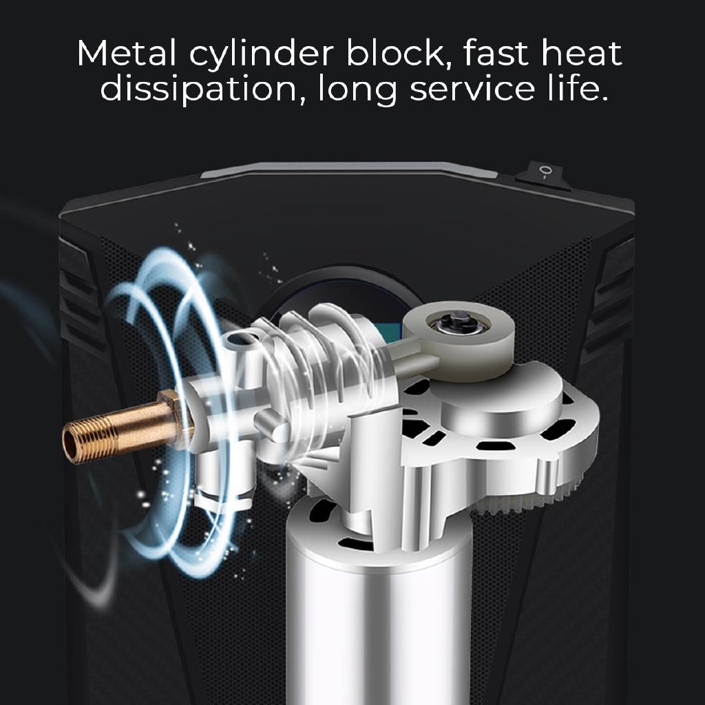 Digital Car Tire Inflatable Pump Illumination Auto Air Compressor for Cars Wheel Tires Electric DC 12V Tyre Inflator