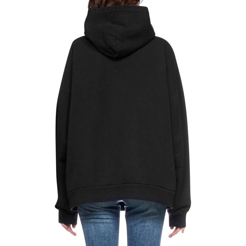 Balenciaga Retail Therapy Logo Cotton Hoodie Black 675003TLVA91361