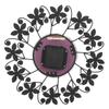 Modern Metal Wall Clock Crystal Home Office Decor Silent Metal Wall Clock