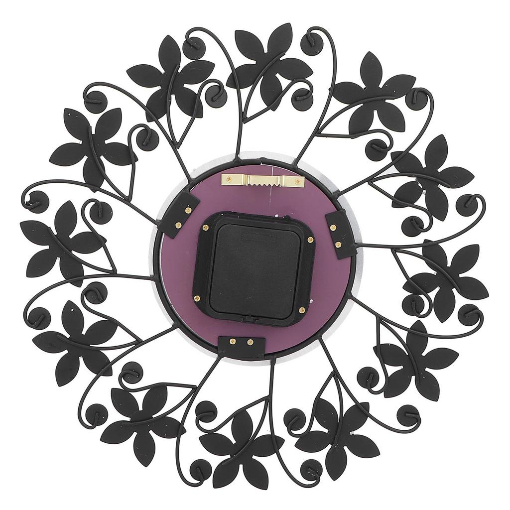 Modern Metal Wall Clock Crystal Home Office Decor Silent Metal Wall Clock