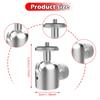 Mini Ball Head Tripod Mount Metal Swivel Universal 1/4" Screw Base Adapter for Fill Light DSLR